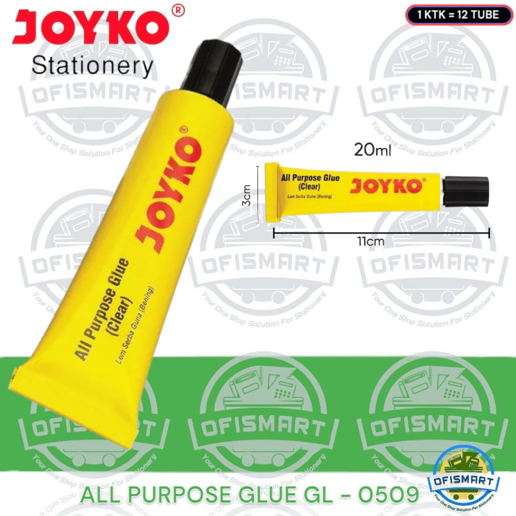 

Joyko Lem Bening Glue 20 ml GL-0509 | @ 1Ktk=12 Tube