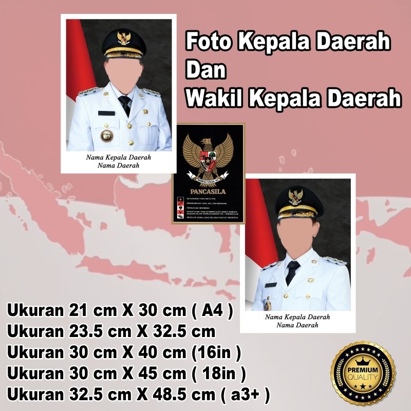 

Print Cetak Custom Poster Foto Bupati Wakil Bupati Photo Walikota dan Wakil Walikota