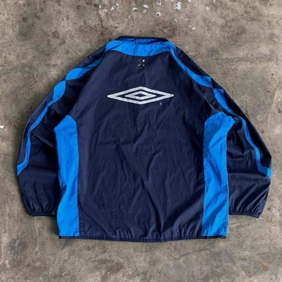 00s - Umbro 1/4 zip LS (Dark Navy Blue) official umbro product