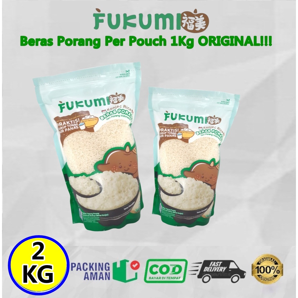 

PROMO COD!!! FUKUMI BERAS PORANG POUCH 2KG