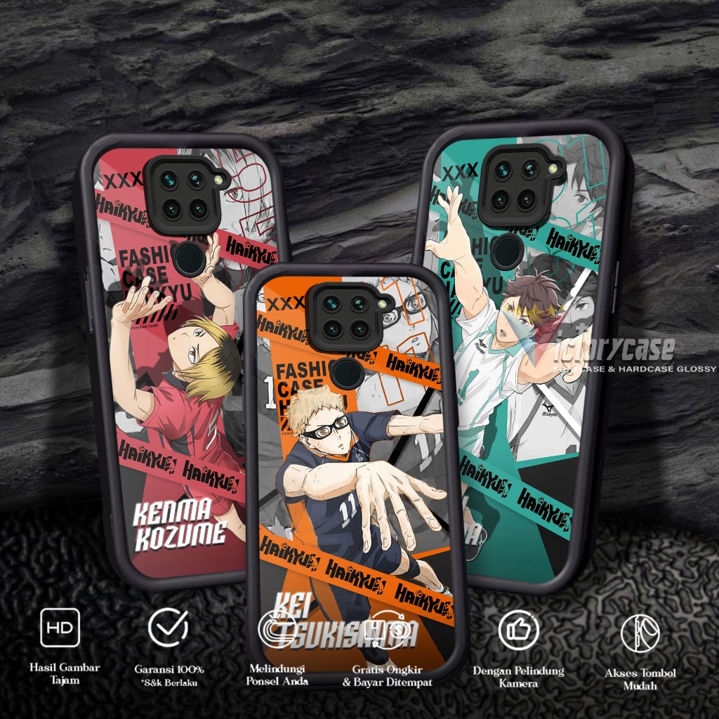Softcase Glass kaca untuk REDMI NOTE 9 NOTE 10X HKYU Casing Handphone Case Procamera