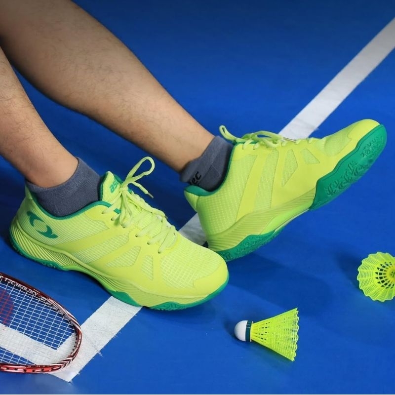 Astec Jaxon Lime Badminton Sepatu Bulutangkis Cowok Cewek Unisex Original