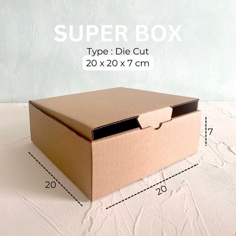 

Die Cut Box - 20x20x7cm / Dus Karton Packaging / Box Packaging