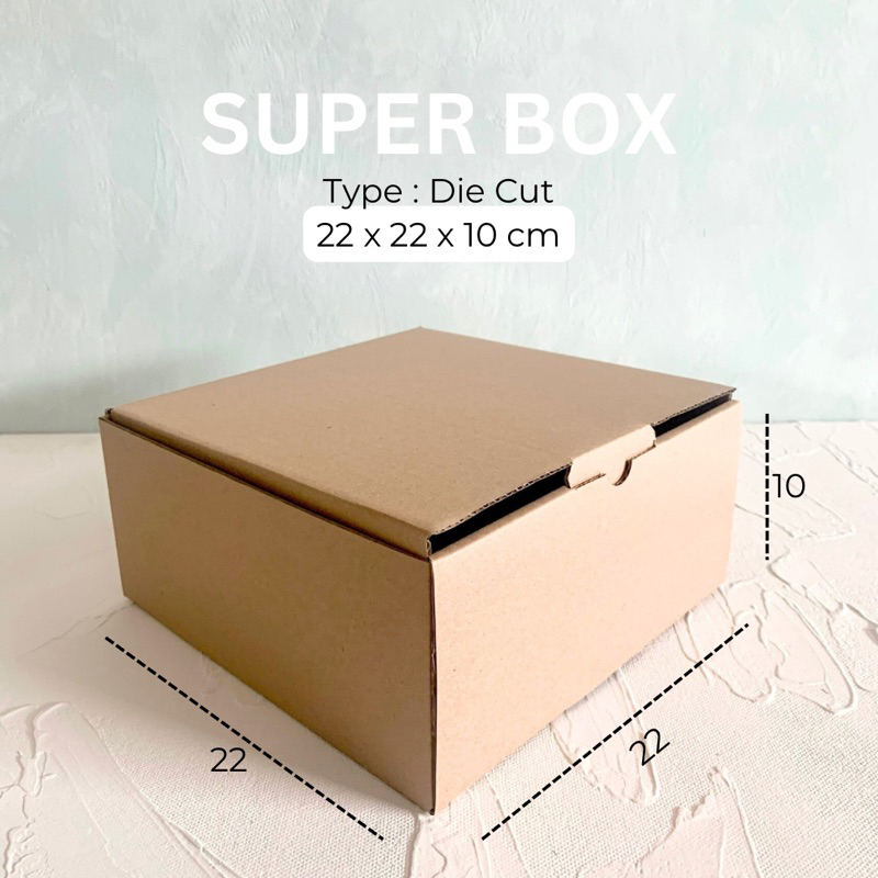 

Die Cut Box - 22x22x10cm / Dus Karton Packaging / Box Packaging