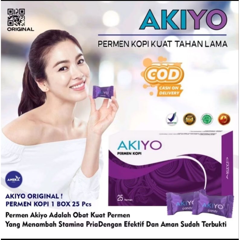 

Akiyo Candy Official Store Asli Isi 25 Pcs - Suplemen Multivitamin Herbal Pria 100% Original BPOM