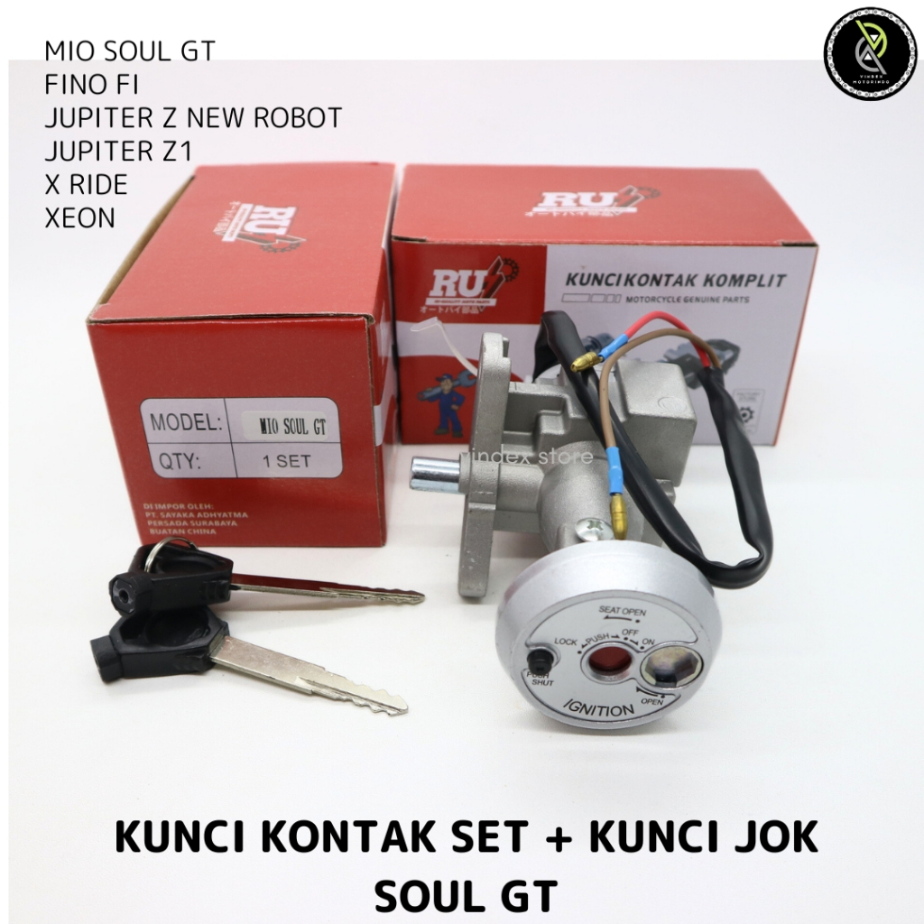Tamah store - KUNCI KONTAK SET PLUS KUNCI JOK BELAKANG MIO SOUL GT JUPITER Z NEW ROBOT JUPITER Z1