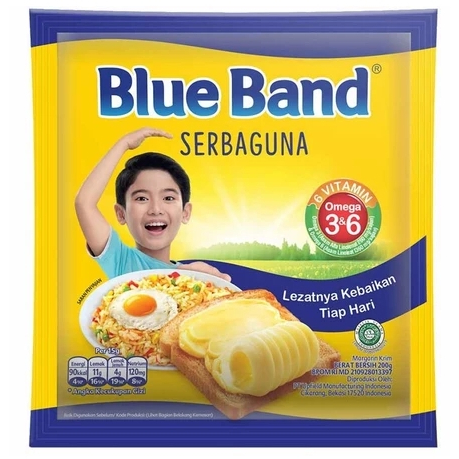 

Blue Band Margarin Serbaguna 200 Gr / Blueband BLUE BAND MARGARINE SERBAGUNA SACHET 200GR