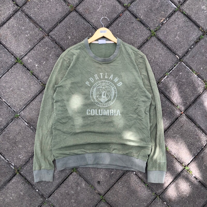 crewneck Columbia second bekas not arcteryx