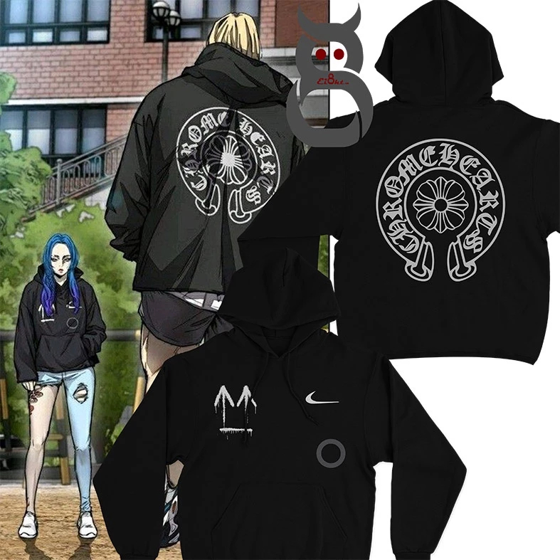 Jaket Hoodie Noah X Harry Wind Breaker Off-White And Pullover Chrome Hearts