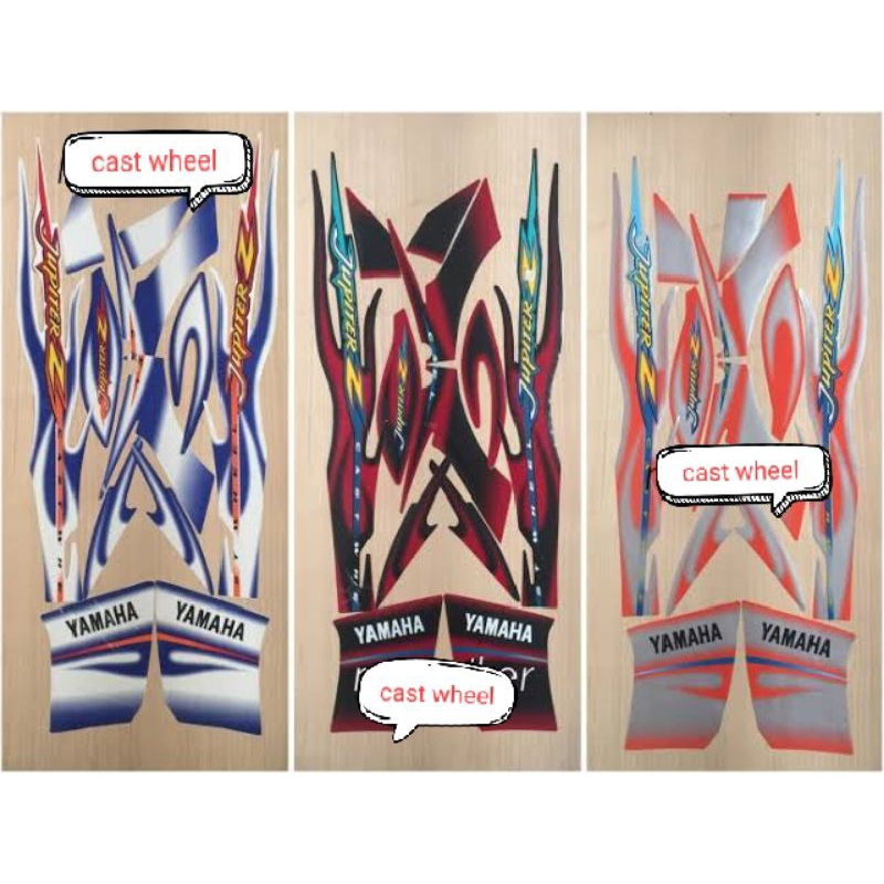 Striping Jupiter Z CW Cast weel 2005 Striping Lis sticker Decal Standard Original Yamaha Jupiter Z L