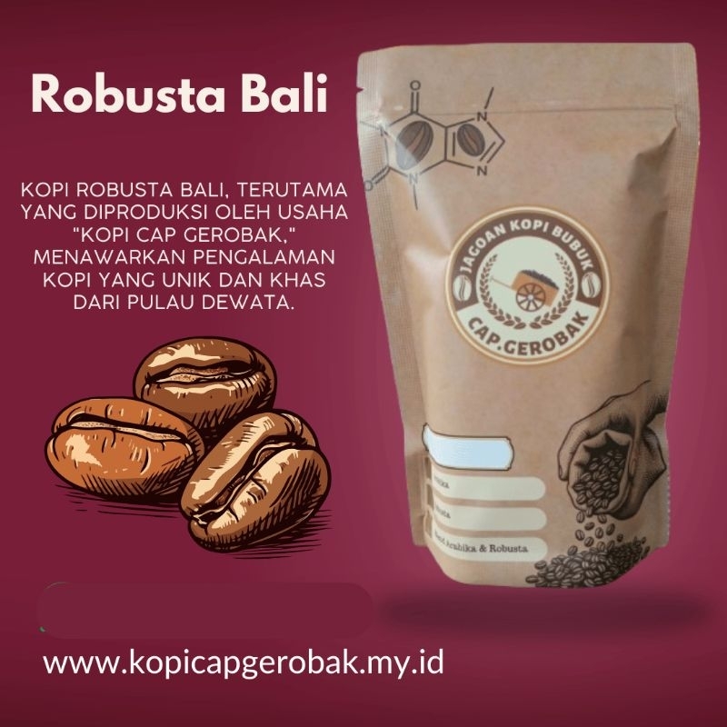 

Kopi Robusta Bali Biji kopi Robusta Bali enak Termurah cap Gerobak