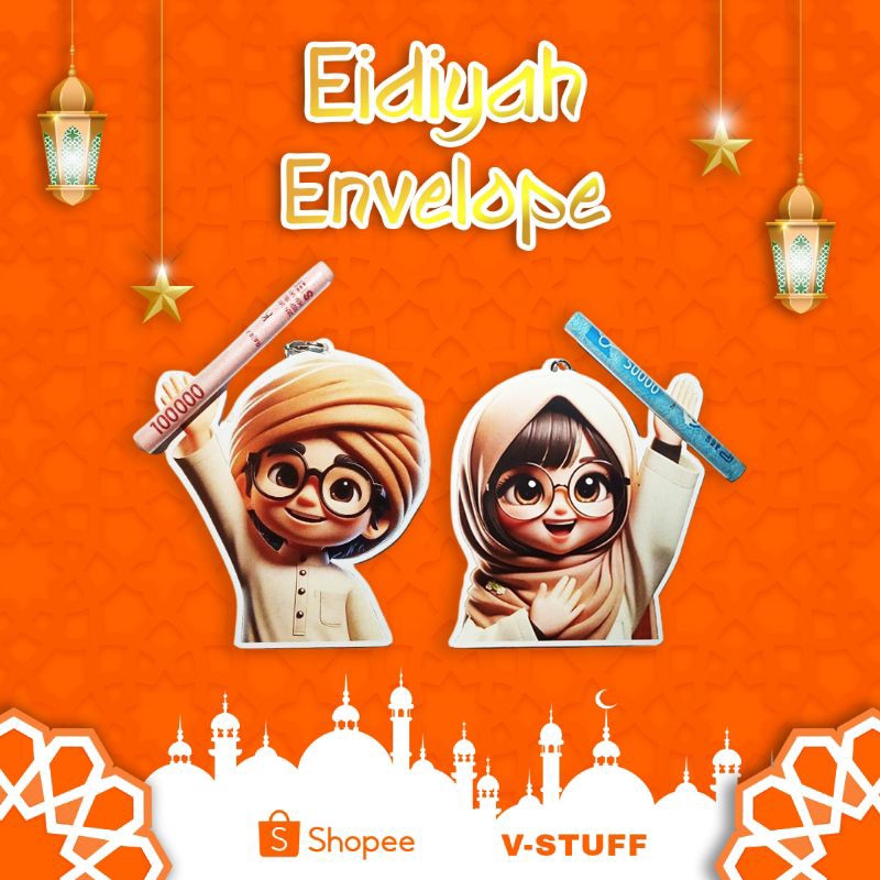 

AMPLOP THR LEBARAN KARAKTER | ENVELOPE FOR EIDIYAH | BY V-STUFF | HADIAH UNIK KARAKTER KERTAS TEBAL 310GR