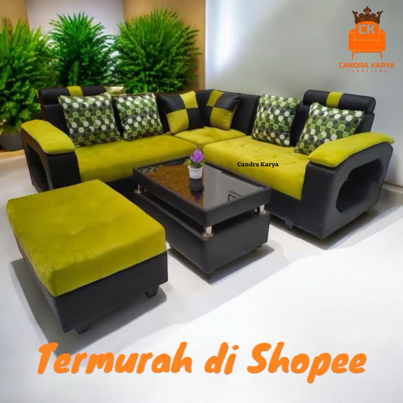 Kursi Sofa L Sudut Minimalis Modern