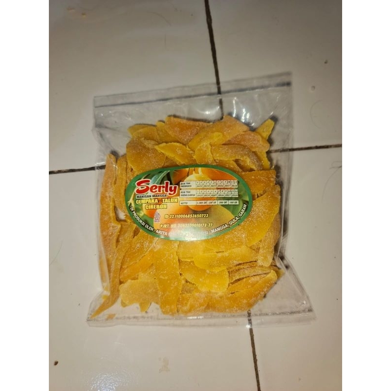 

Manisan Mangga Serly Bertabur Gula Pasir Manis Segar Kemasan 250 Gram