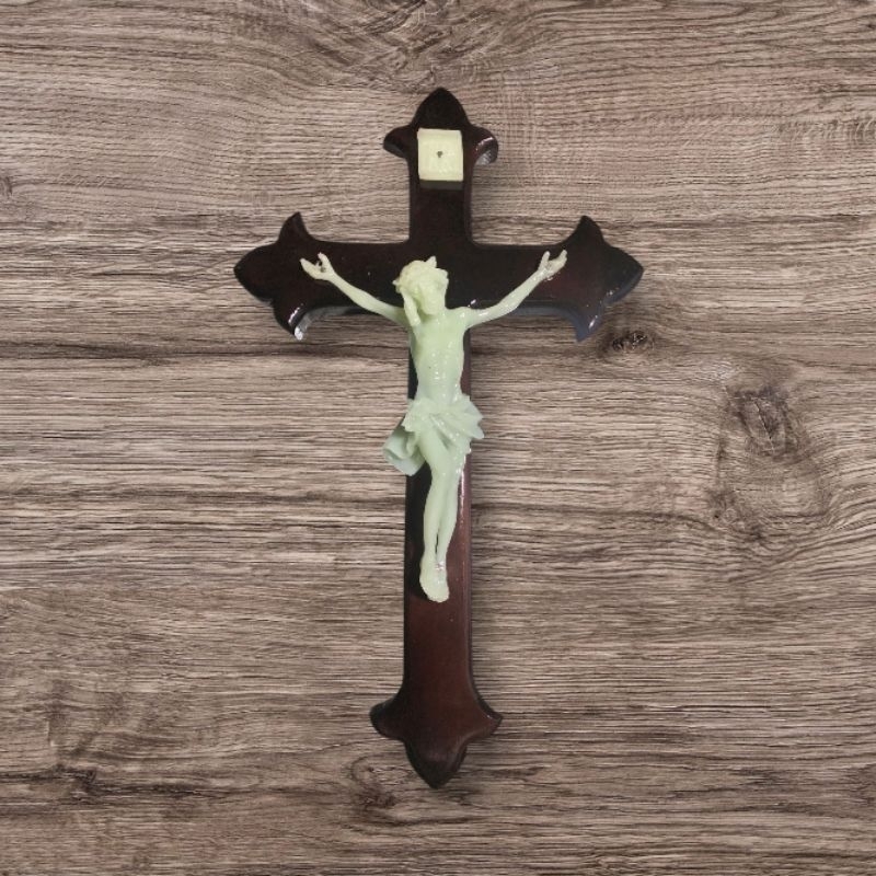 SALIB DINDING 30CM/SALIB GANTUNG YESUS GLOW IN THE DARK/SALIB FOSFOR