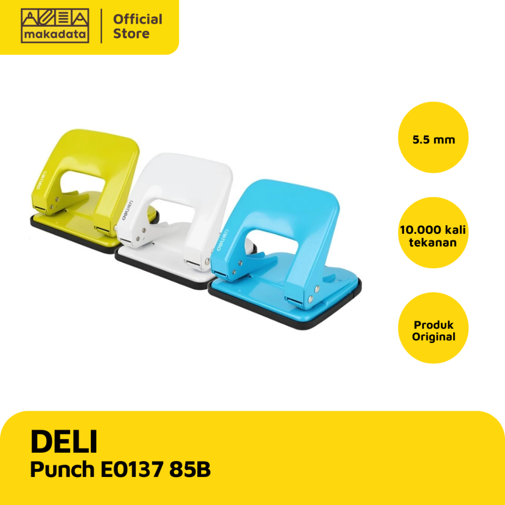 

DELI PUNCH PEMBOLONG KERTAS / PAPER PUNCH E0137 85B (1 PCS)