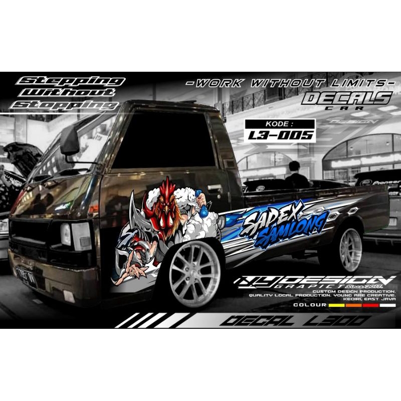 Decal sticker L300 limited edition | decal L300 racing style unlimited