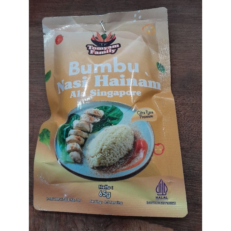 

Bumbu nasi Hainam ala Singapore