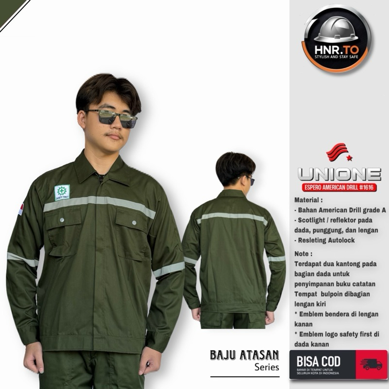 baju wearpack/Atasan polos/baju kerja lengan panjang/ APD/ Keselamatan dan kesehatan kerja
