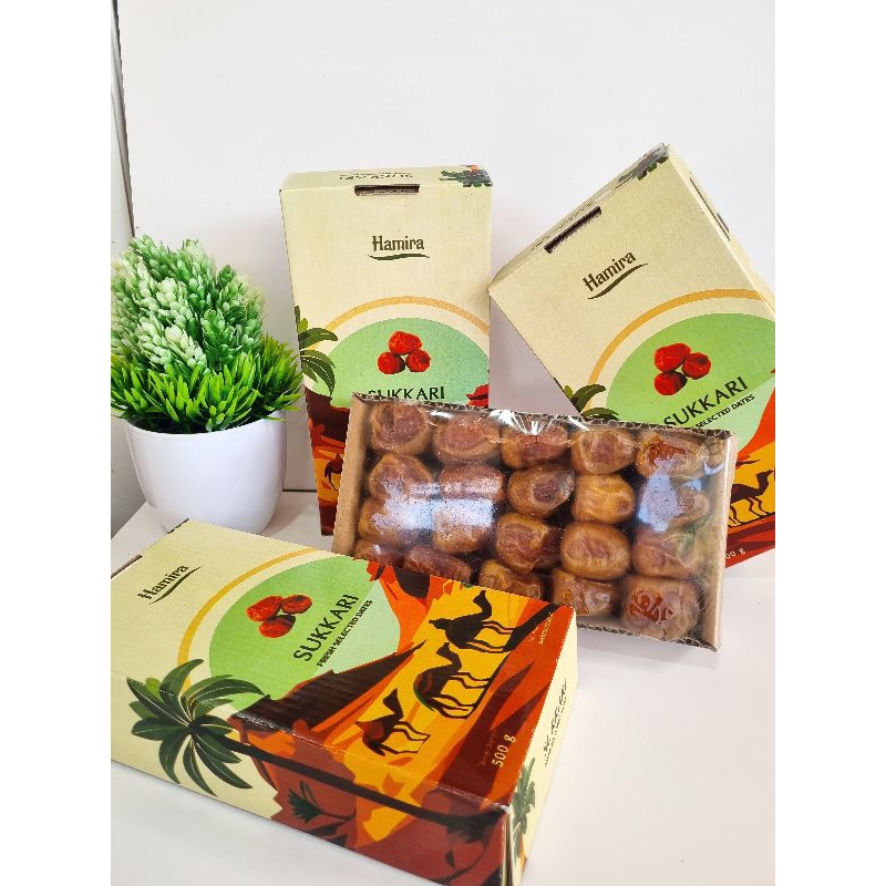 

Kurma Sukari kemasan 500gr premium manis lembut 100%