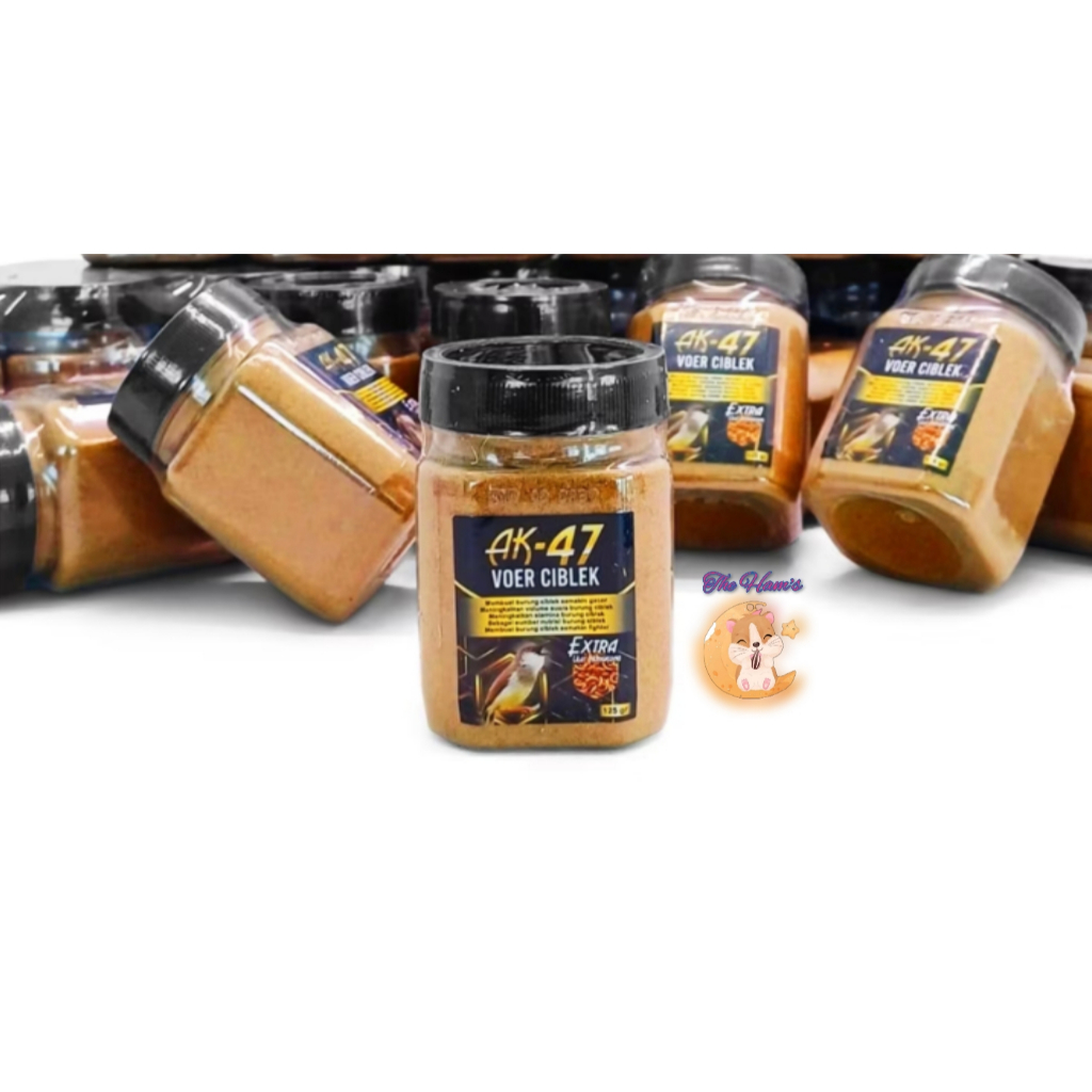 (The Ham's) AK 47 VOER CIBLEK 125gr EXTRA ULAT HONGKONG PAKAN VOER PUR BURUNG CIBLEK KRISTAL SAWAH J