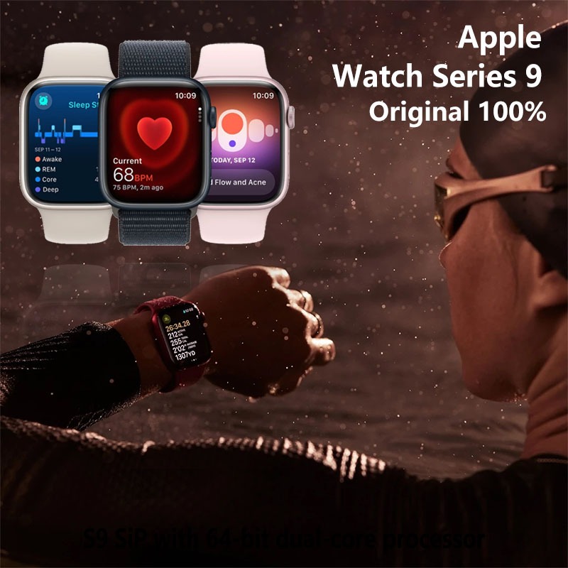 JXRZ 100%OriApple Watch Series 9 / Iwatch 9 41Mm 45Mm With 2.2" Hd Amoled Display