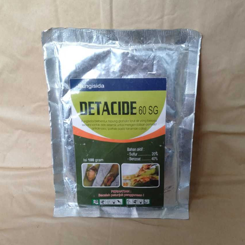 Fungisida Pengendali Pathek Cabai DETACIDE 60 SG - 100 Gram