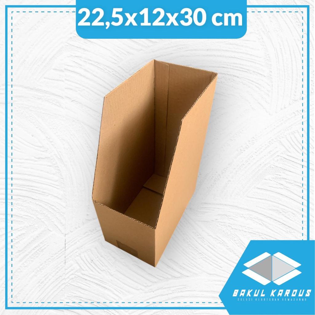 

kardus model bin box file ukuran 22x12x30 cm - partisi rak barang