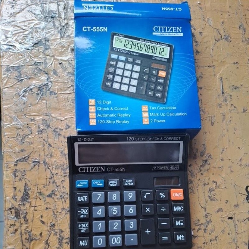 

kalkulator citizen CT 555 sesuai photo