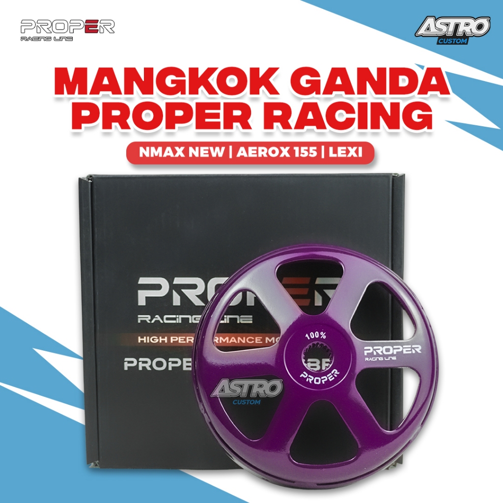 Mangkok Kampas Ganda Proper Nmax 155 Aerox Lexi 125 Mangkok Kartel Racing Line Upgrade CVT Racing