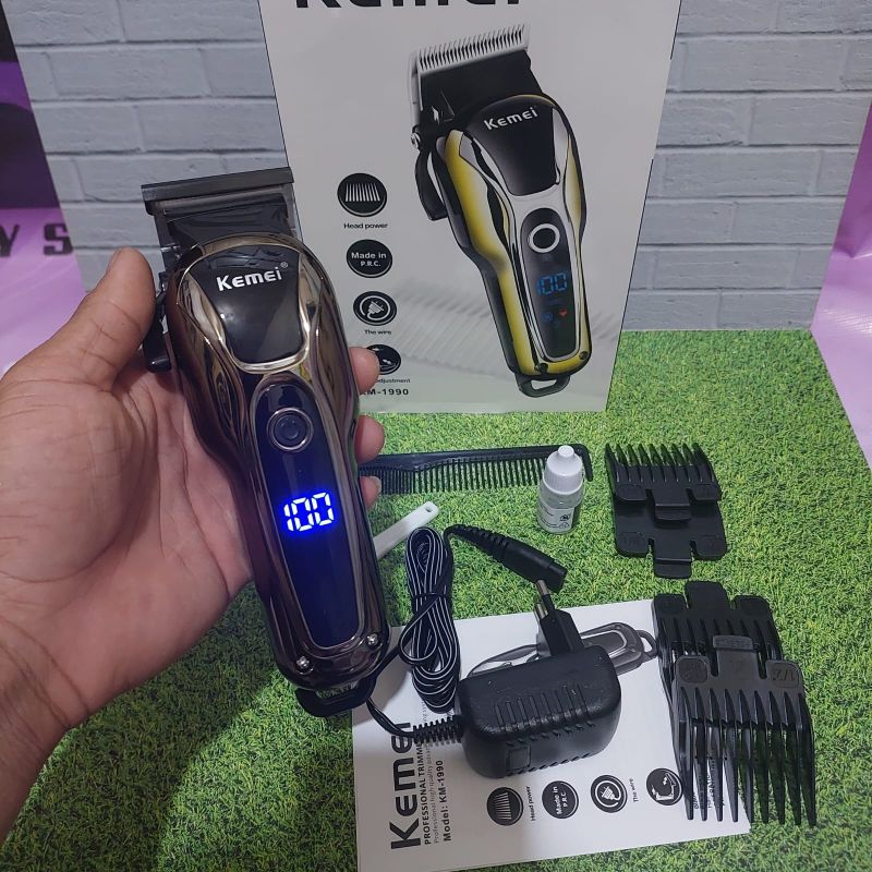Mesin cukuran rambut charging kemei km-1990 barang ori