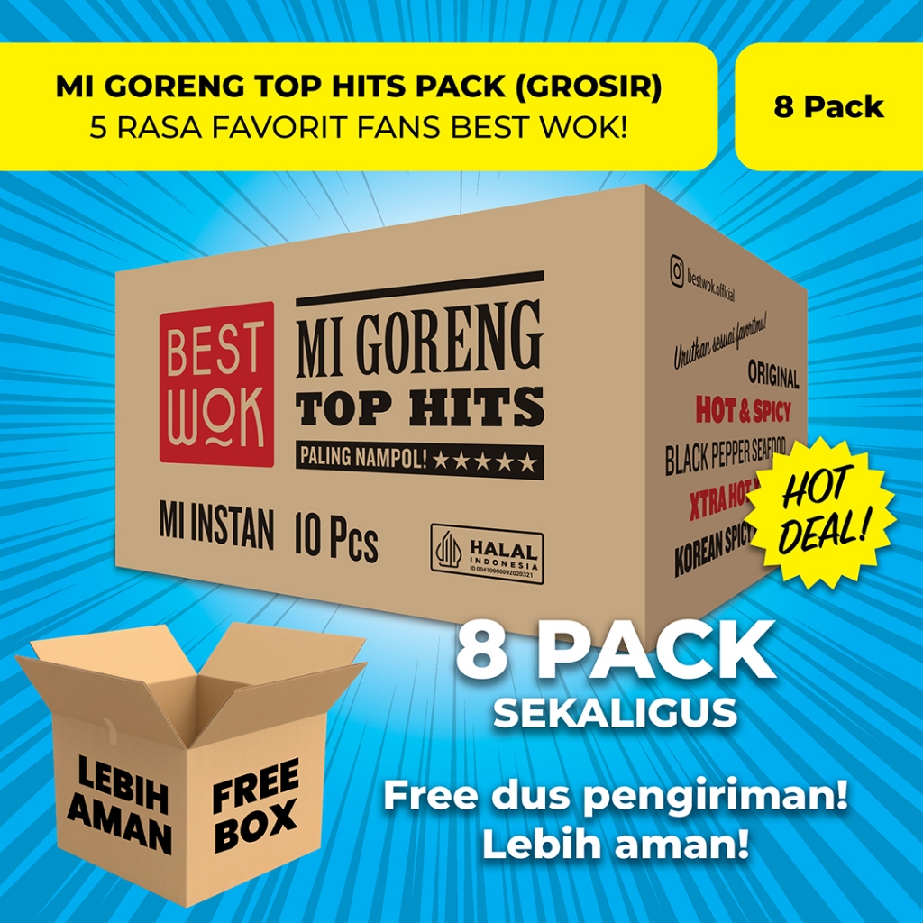 

Best Wok Mi Goreng Top Hits 8 pack (Grosir)