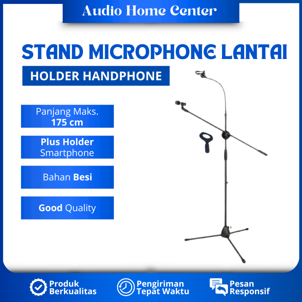 STAND MICROPHONE BERDIRI HOLDER HP STAND MIC LANTAI STAND MIKROFON BESI STAND MIC LANTAI STAND MIC 2