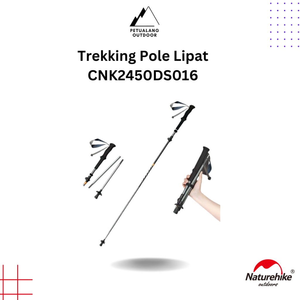 Naturehike CNK2450DS016 Trekking Pole Lipat