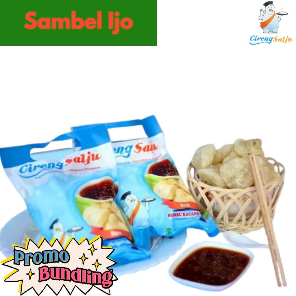 

Cireng Salju Paket Bundling 2 Pcs Sambel Ijo