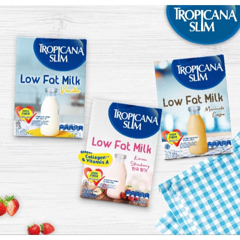 

TWINPACK - Tropicana slim low Fat milk 500 g - susu diet bantu turunkan kolesterol -pilih rasa sesuai di varian - Tropicana slim low Fat milk