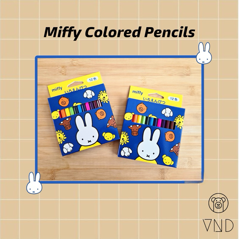 

Miffy Colored Pencil ORI Japan/ Pensil Warna/ Alat Gambar