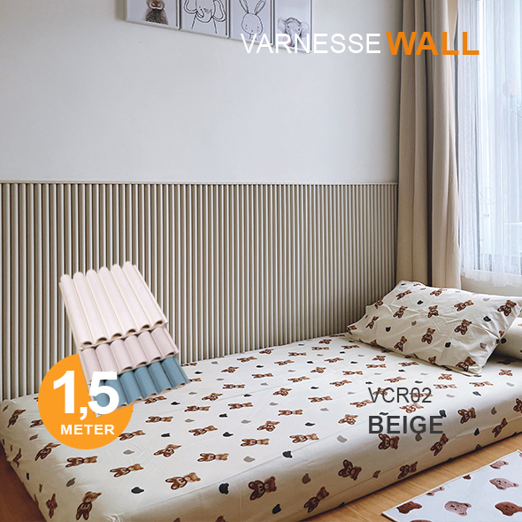 VARNESSE Wall Panel Fluted Wood Panel 150 cm Wpc 19 - 24mm WallPanel