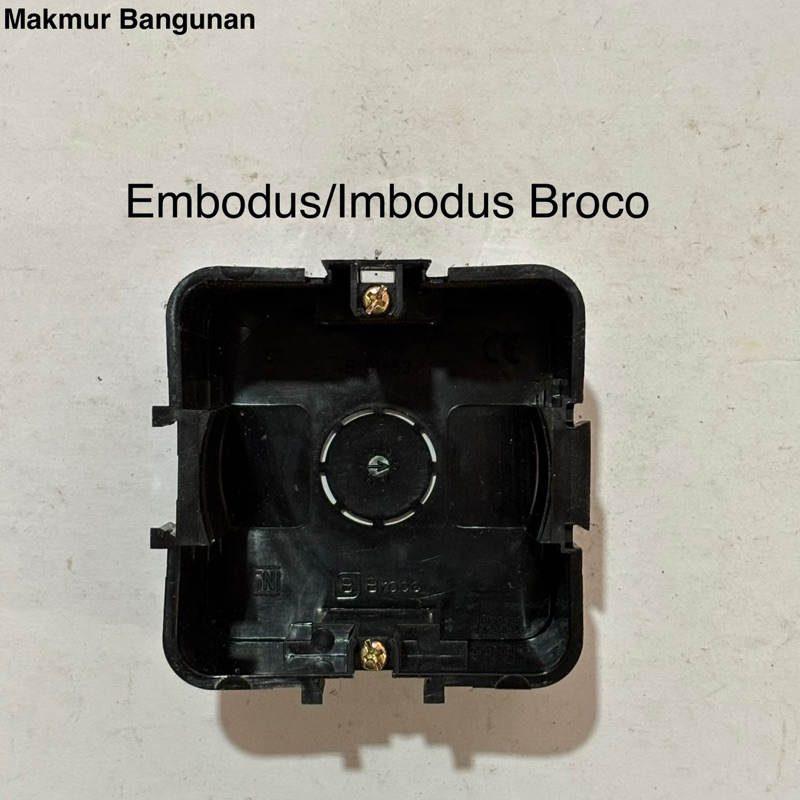 Broco Inbow Doos | Embodus | Ib Dus Broco | Saklar Stop Kontak Tanam