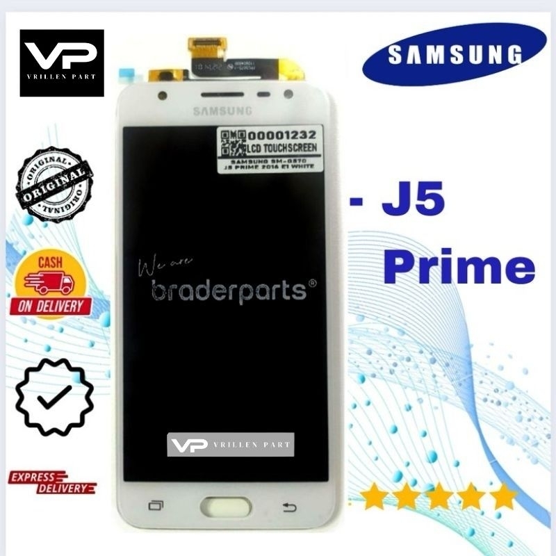 Lcd Touchscreen Samsung SM-G570 / J5 Prime 2016 BPE White Braderparts