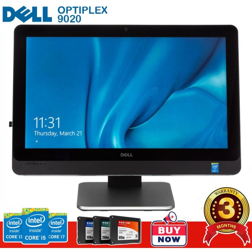 PC All In One / PC AIO Dell Optiplex 9020 Core i7-4770S | 8GB / SSD 256GB | 23" FHD