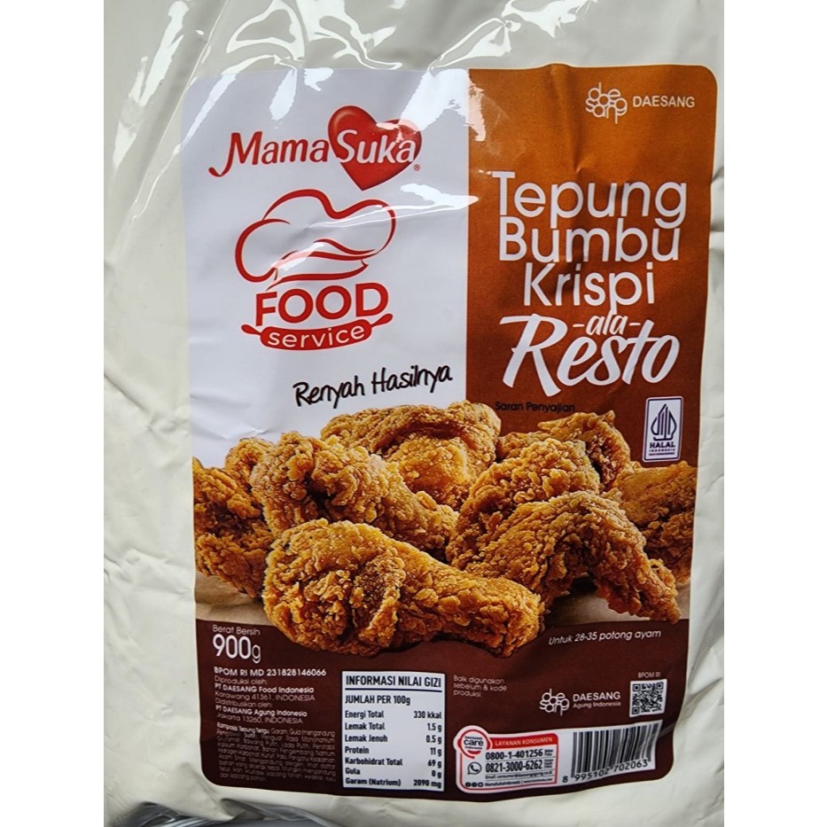 

Tepung Bumbu Krispi MamaSuka ala resto 900gr Crispy Flour Tepung Serbaguna