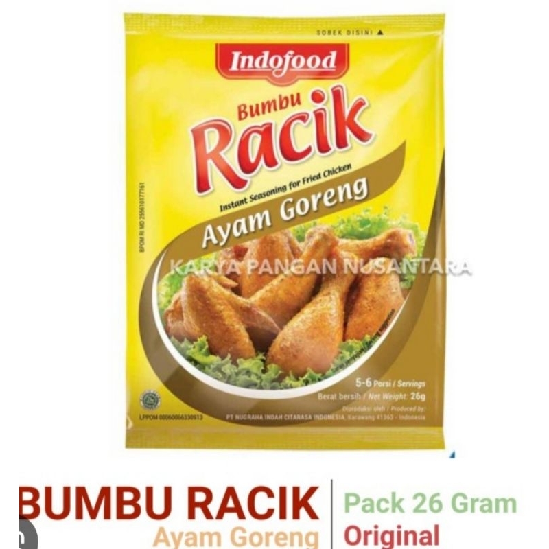 

Racik Ayam Goreng 3 sachet x 20 gr