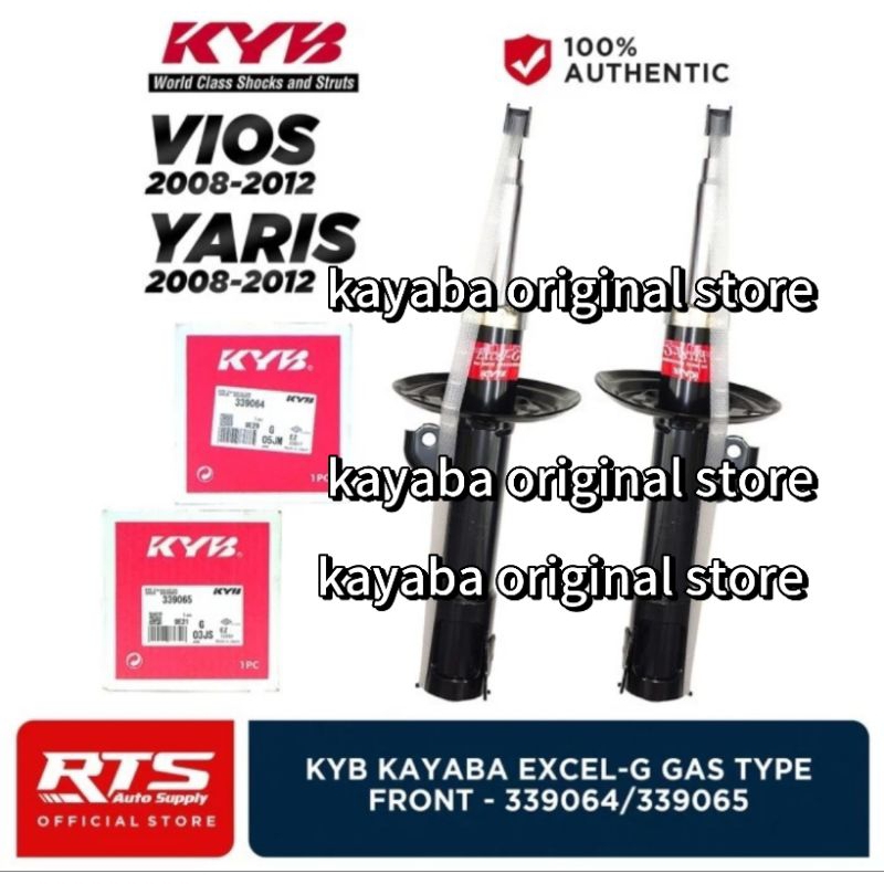 SHOCKBREAKER DEPAN TOYOTA YARIS/VIOS GEN 2 MERK KAYABA EXEL-G ORIGINAL