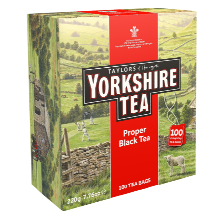 

Taylors of Harrogate Yorkshire Black Tea Bags 100 Pack | 220g Australia / Yorkshire