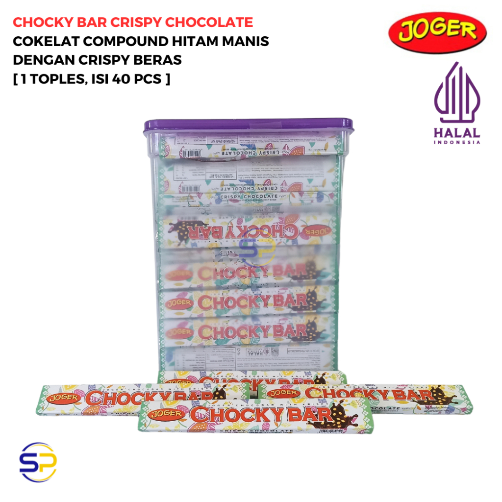 

[HALAL] JOGER CHOKY BAR CRISPY CHOCOLATE [1 TOPLES, ISI 40 PCS]