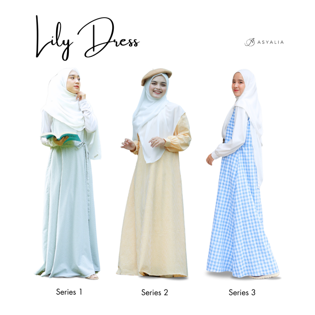 DRESS LILY SERIES / DRESS GAMIS BUSUI / DRESS GAMIS WISUDA / DRESS GAMIS CUSTOM / DRESS ASYALIA / CU
