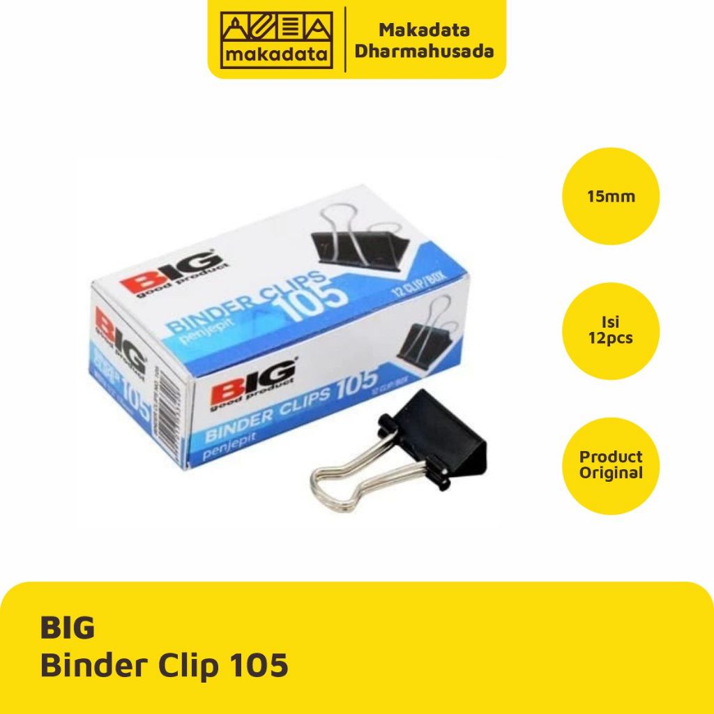 

BINDER CLIP | KLIP KERTAS BIG 15MM NO. 105 (1 PAK)