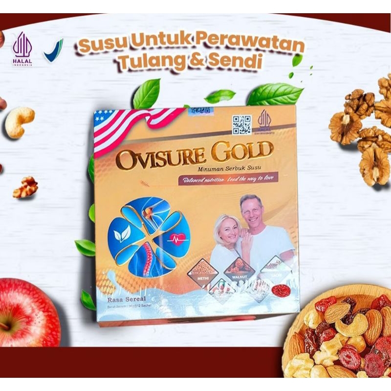 

(PAKET 6 SACHET) OVISURE GOLD USA SUSU UNTUK TULANG DAN SENDI
