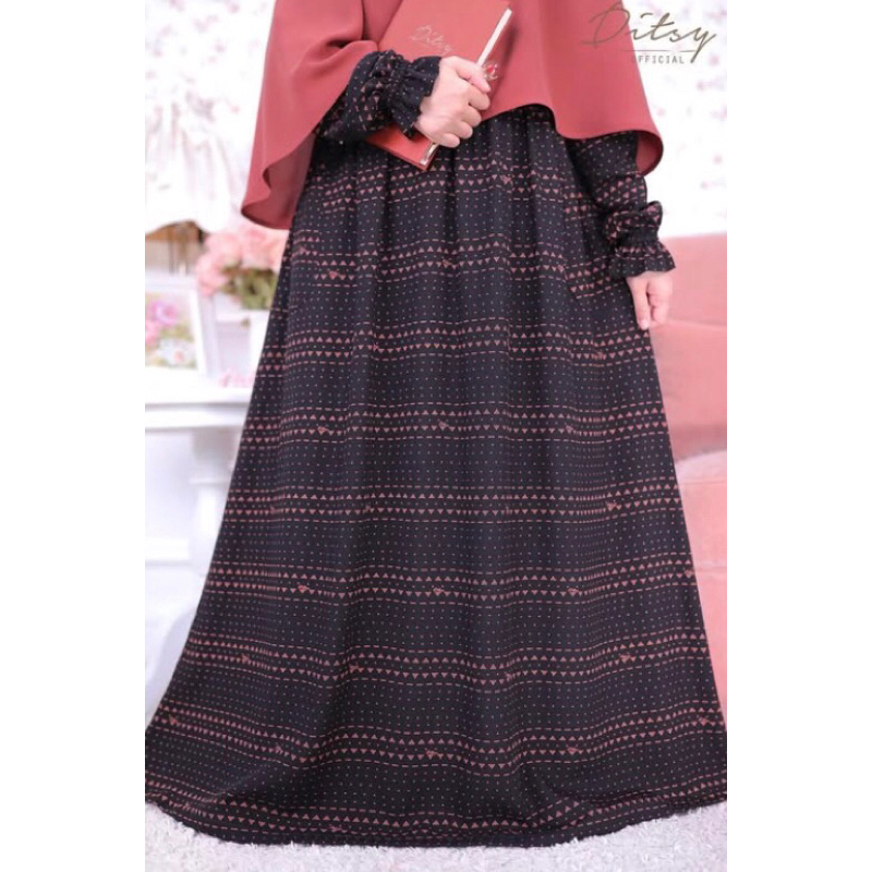 Ditsy Syera Black Size XS (Preloved)